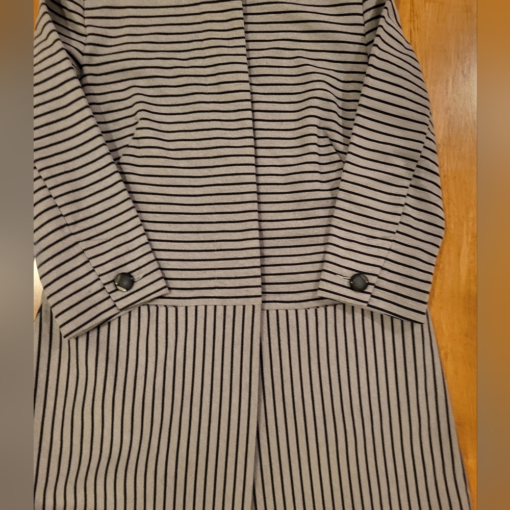 Cabi Womens Dappled Striped Car Coat Style 5474 Size S Black/Gray - Picture 9 of 9